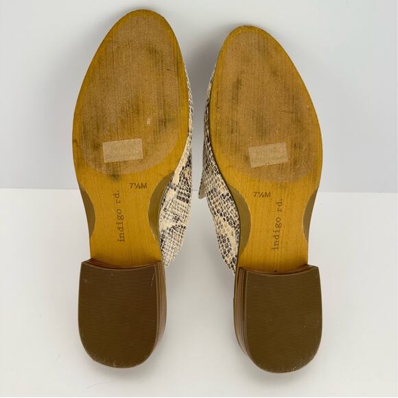 indigo rd. Gray Snake Skin Fabric Textured Lightweight Slip On Loafers Sz 7.5 - Picture 3 of 9